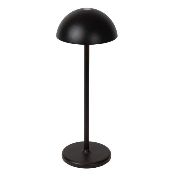 Lucide JOY - Lámpara de mesa Recargable Dentro/Fuera - Batería/acumulador - Ø 12 cm - LED Regul. - 1x1,5W 3000K - IP54 - Negro - detalle 1